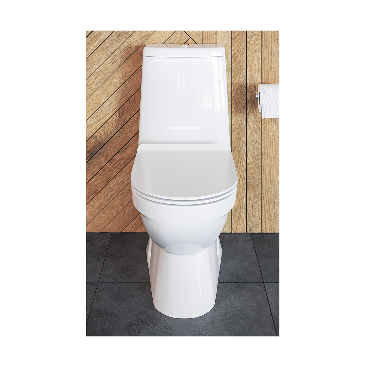 Унитаз напольный "next slim" белый "sanita luxe"  wc.cc/next/2-slimdm/wht.g/s1