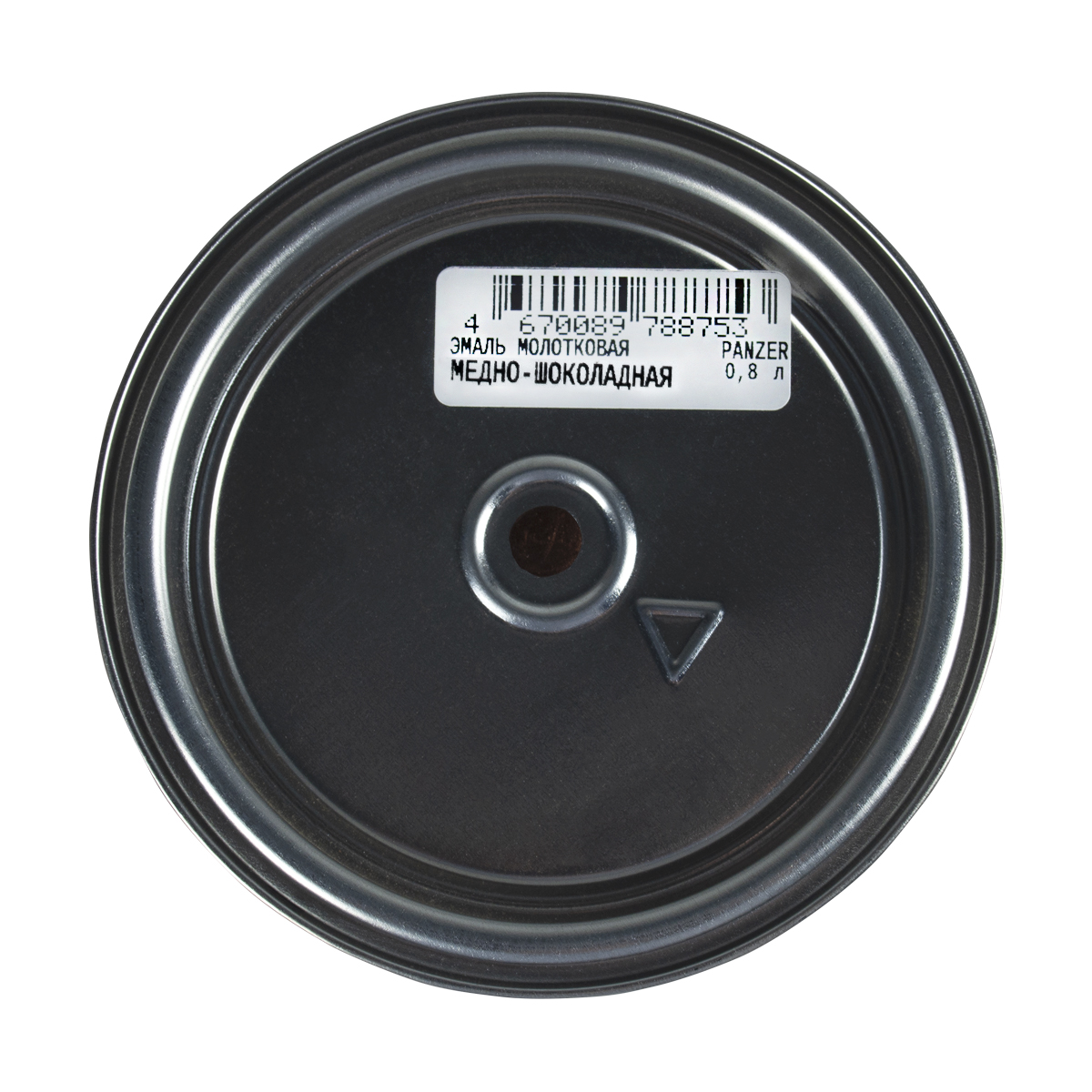 Эмаль универсальная молотковая медно-шоколадная 0,8 л (1/14) "panzer"