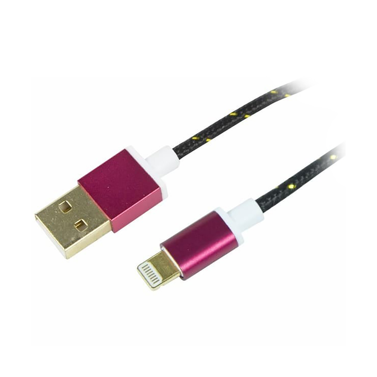 Кабель usb-lightning 1 м в тканевой оплетке (iphone) (1/10/500) "rexant" 18-4245