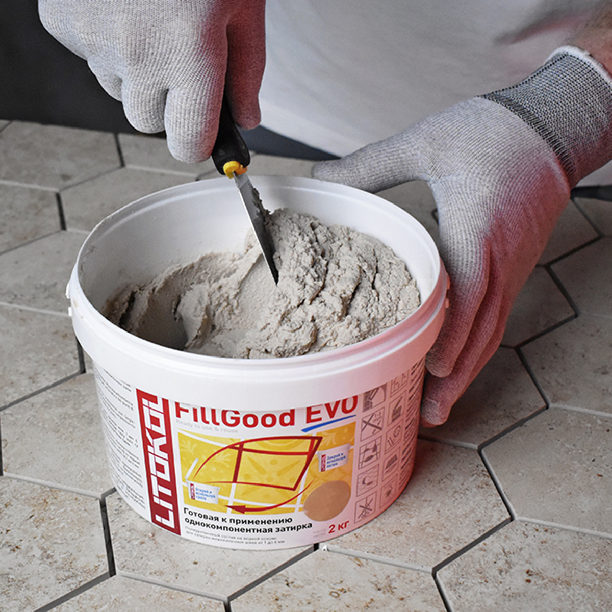 Затирка "fillgood evo" f.225 tabacco, ведро 2 кг (1) litokol