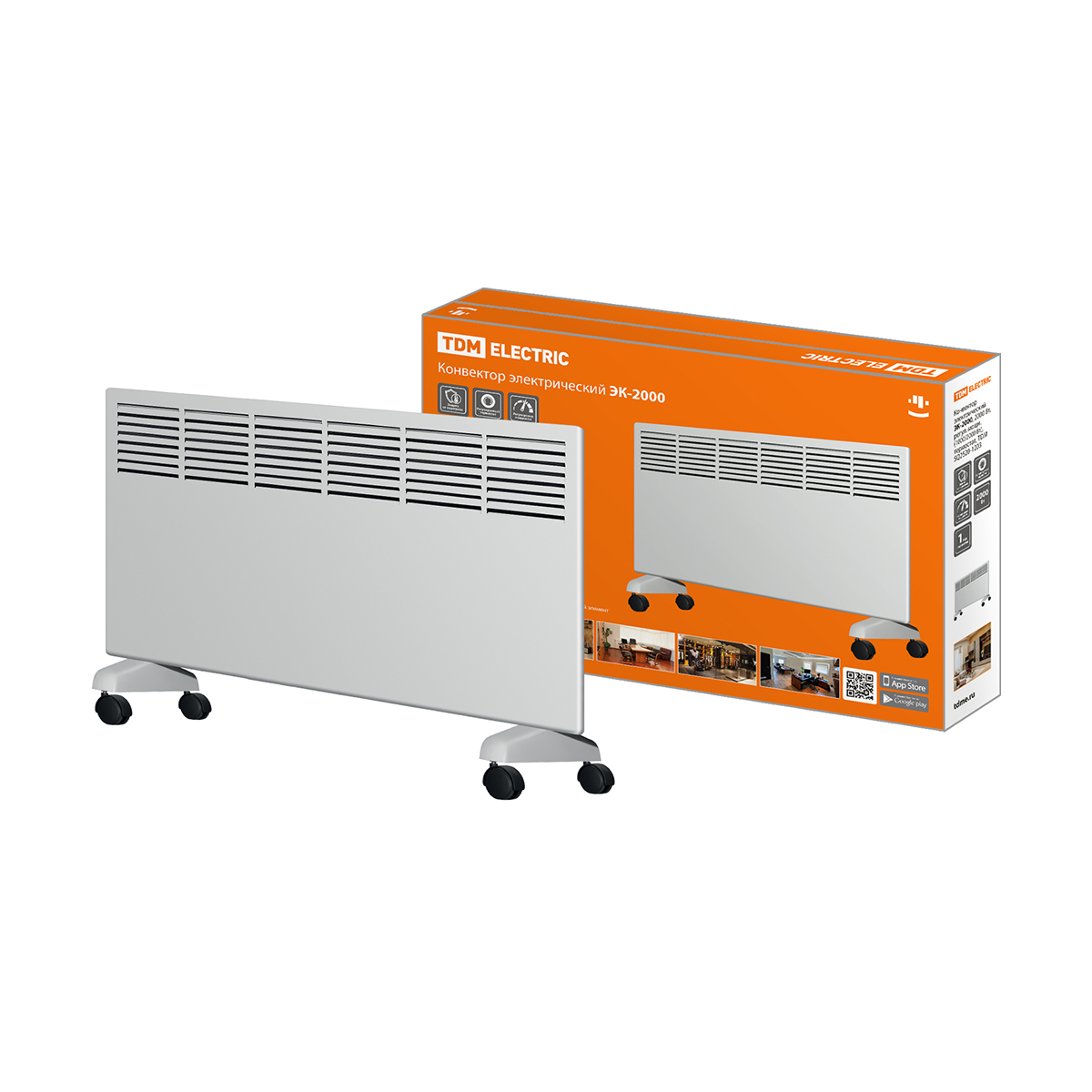 Конвектор электрич. эк-2000 2000 вт (1) tdm sq2520-1203