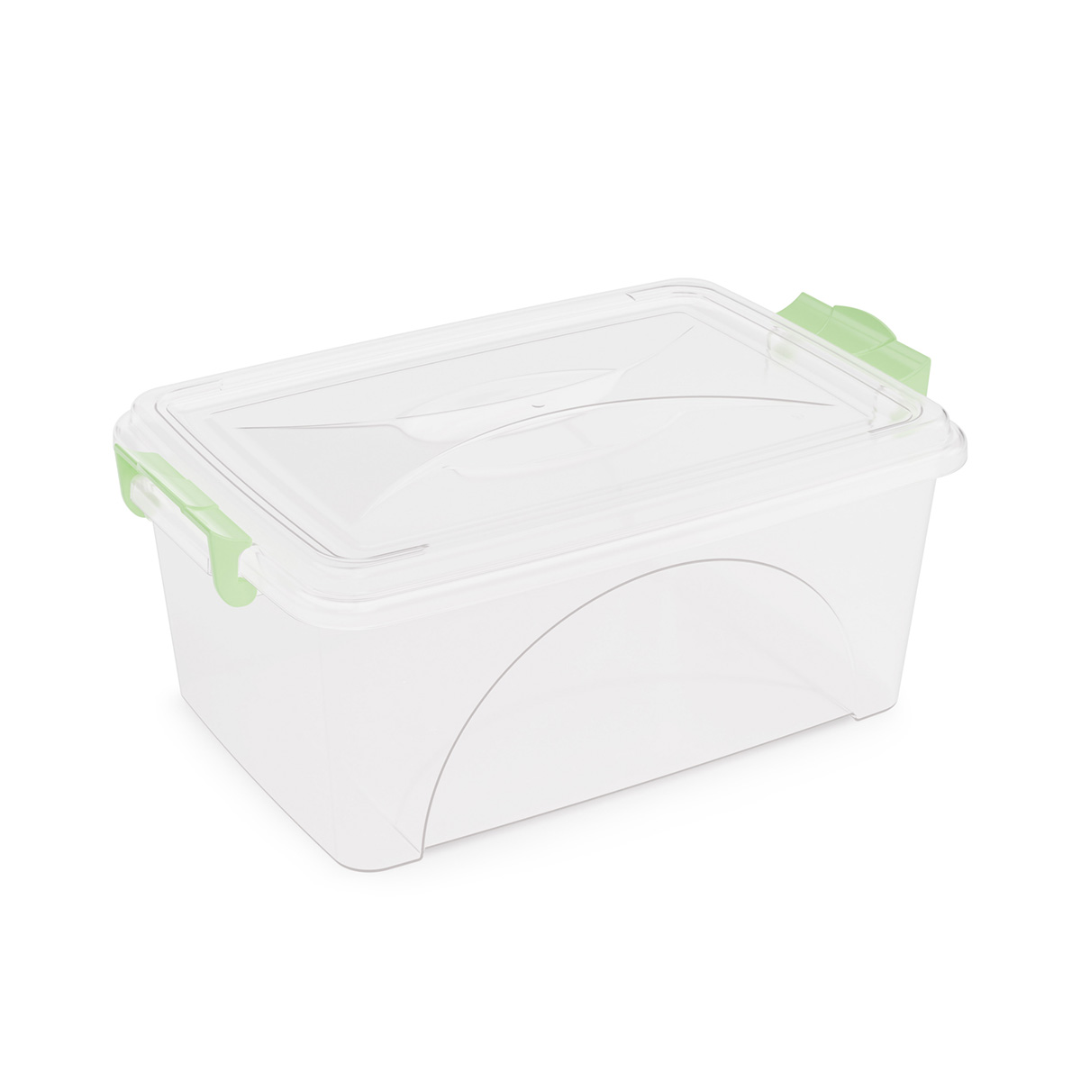 Контейнер прямоуг.  7,5 л с крышкой и ручками (1/10) "альтернатива" м428