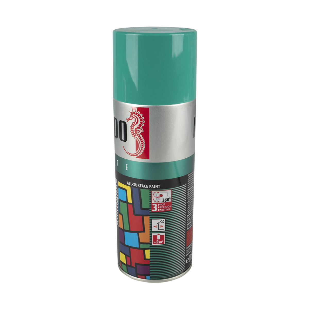 Краска аэрозоль бирюзовая 520 мл (12) "kudo" ku-1020