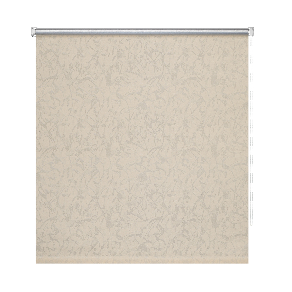 Штора рулонная блэкаут "муар бежевый"  50*175 см (миниролл) (1/6)