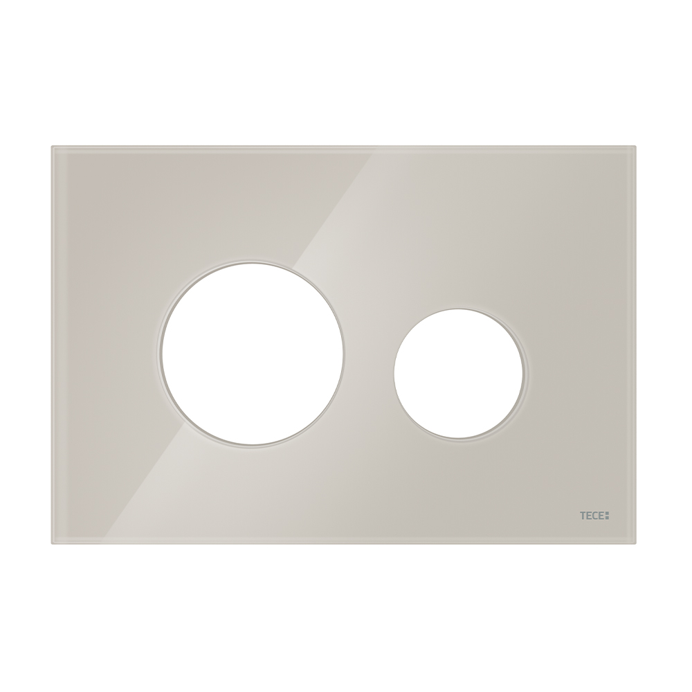 Стеклянная панель смыва TECEloop modular светло-бежевый для инсталляции унитаза 150 x 220 x 11 мм