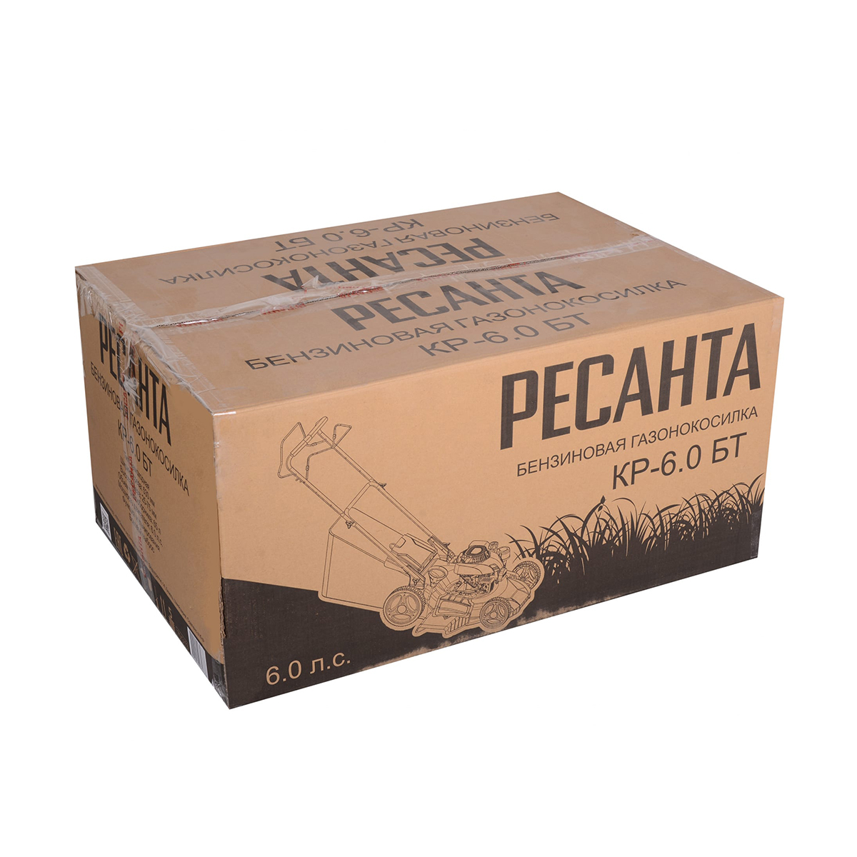 Газонокосилка бензиновая кр-6.0 бт (1) "ресанта"