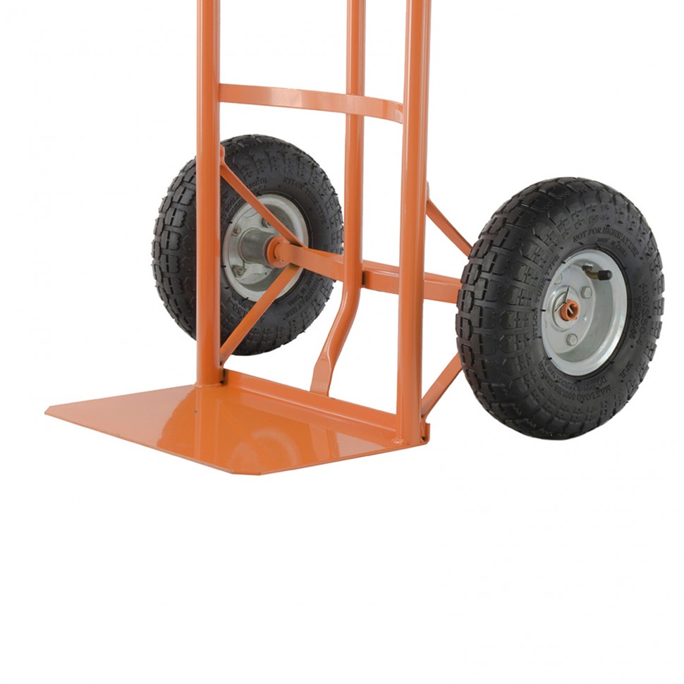 Тележка ручная двухколесная НТ1805, грузоподъемность 150 кг, пневматические колеса D 260 мм, платформа 350 х 235 мм Сибртех (68931)