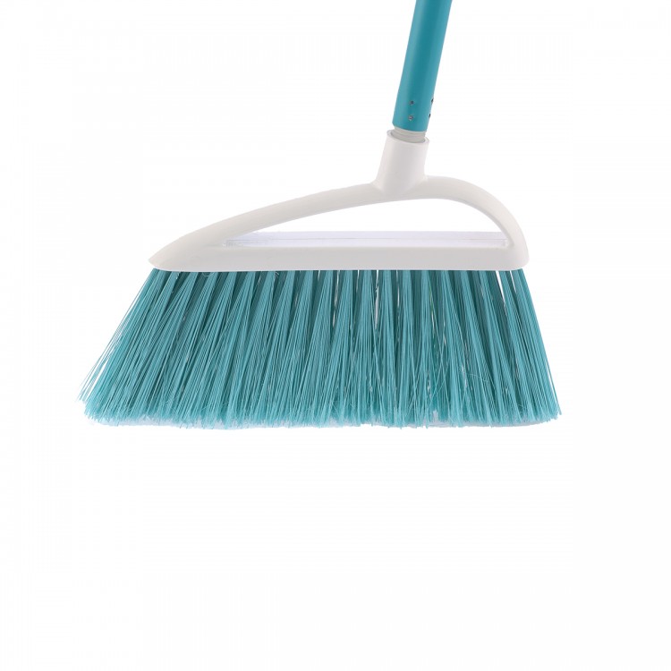 Щетка пластмассовая для подметания пола "Lux ", 230 мм, бирюзовая щетина, c черенком, 120 см, D 22 мм Elfe (93559)