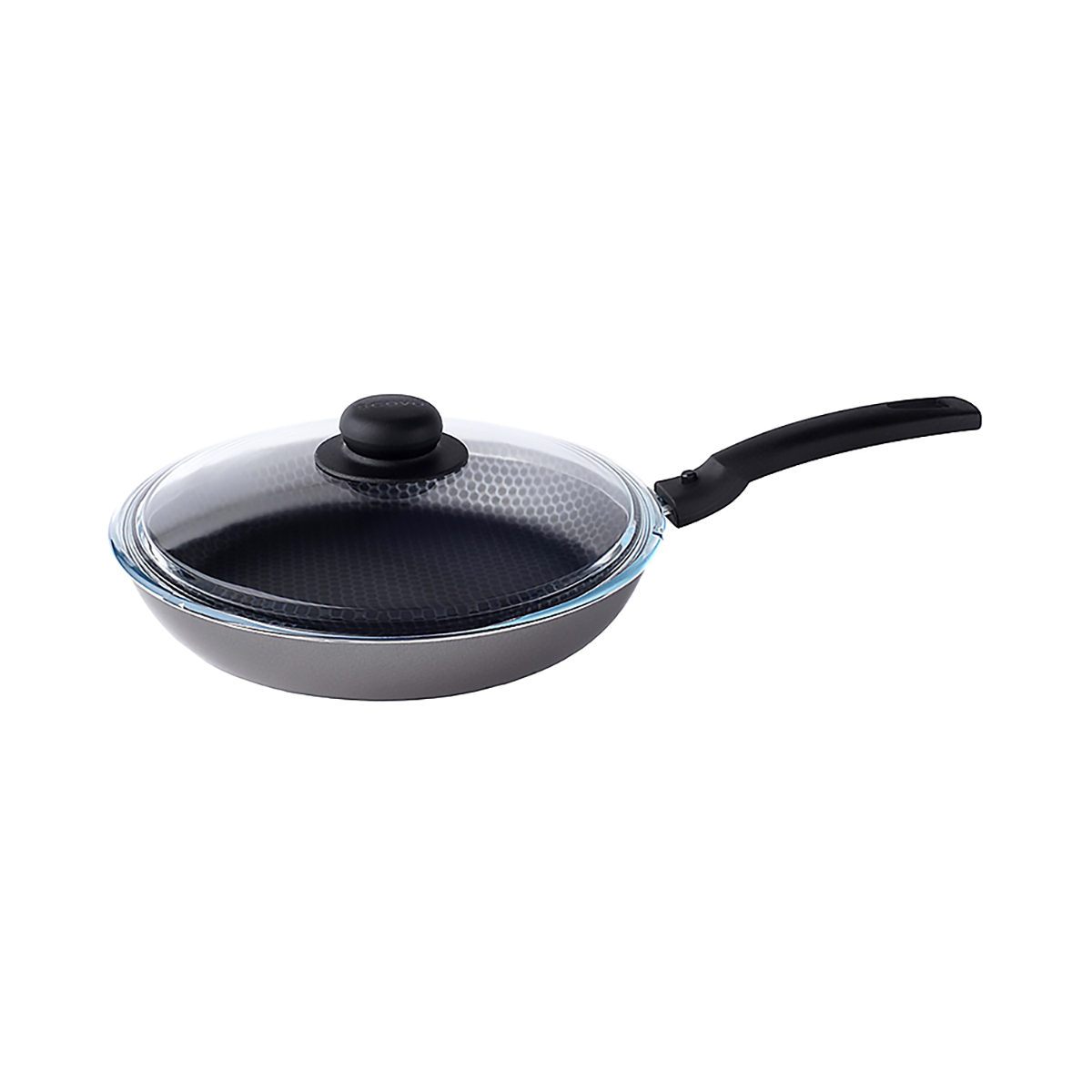 Сковорода антипригарн. "discovery"  28 см съемная ручка, стекл. крышка (1/8) "scovo"