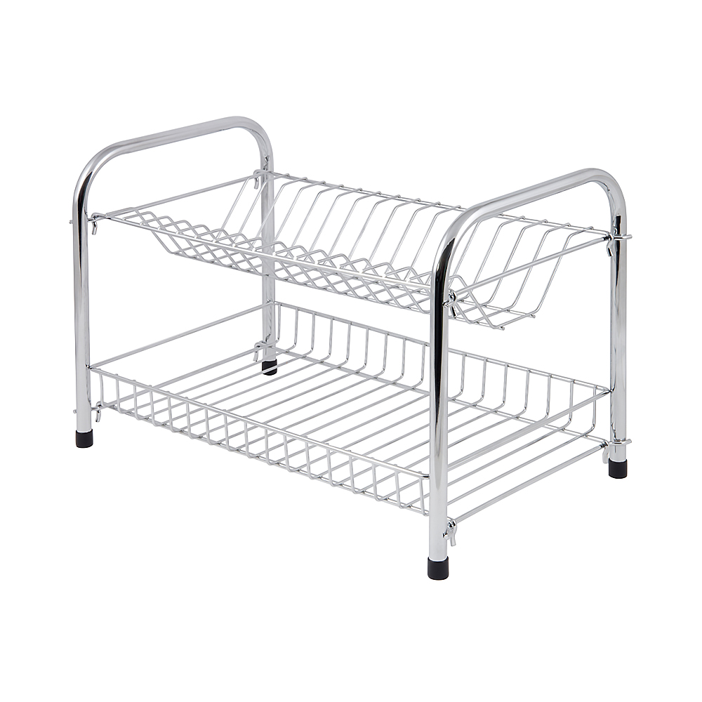 Сушилка для посуды 2 яруса 39,5*24*28 см (1/6) "рыжий кот" w3856e