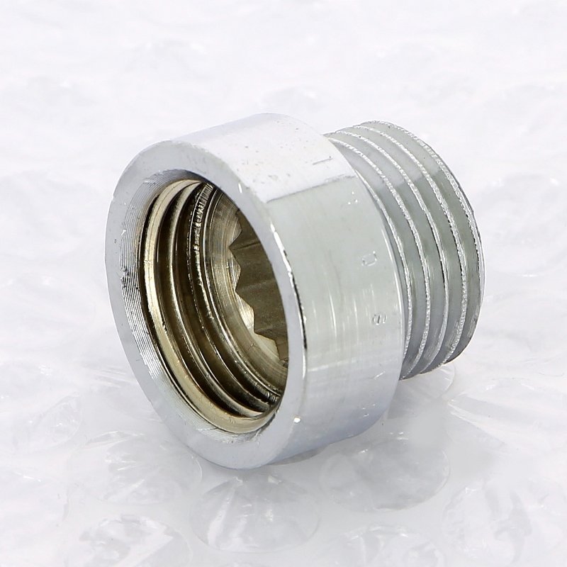 Удлинитель резьбовой 1/2" x 10 мм ВН xромированная бронза VIEGA (447151)