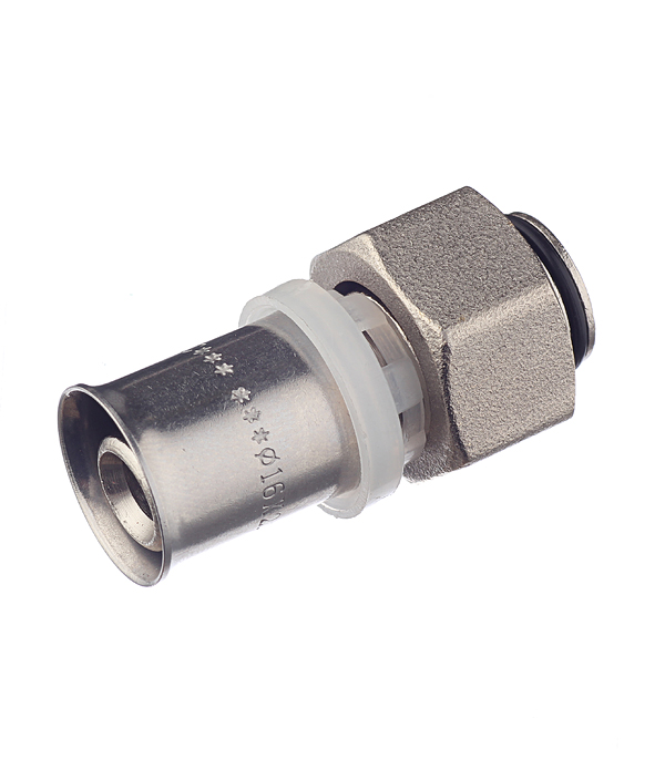 Коллекторный переходник с накидной гайкой под пресс 16 (2,0) мм х 1/2” VALTEC (VTc.712.N.1604)