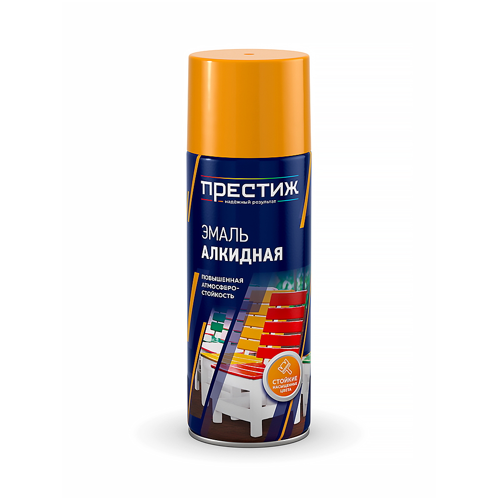 Краска аэрозоль красно-коричневая 425 мл (1/12) "престиж"