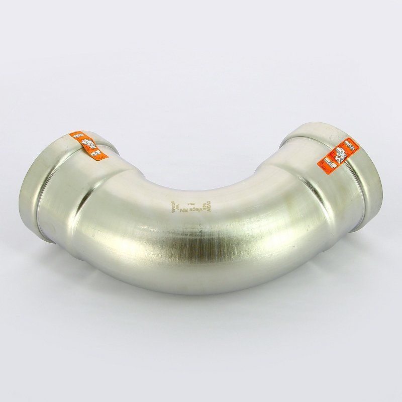 Угол пресс 89 нержавеющая сталь Sanpress Inox VIEGA