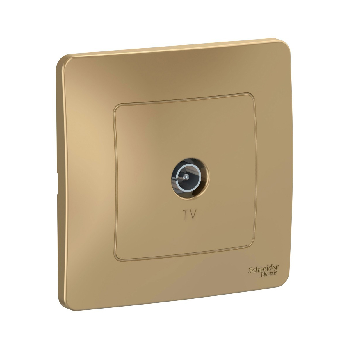 Розетка телевизионная "blanca" коннектор, титан (1/10/20) "schneider"