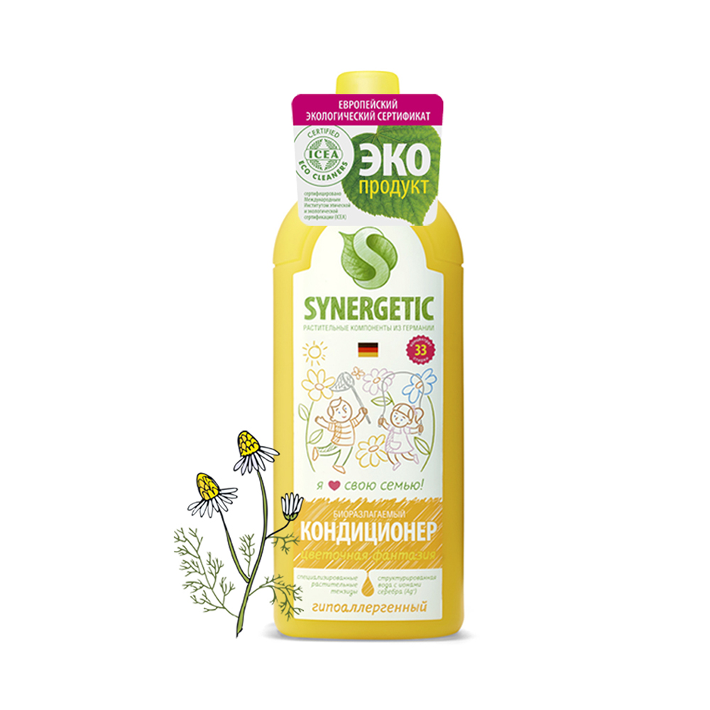 Кондиционер для белья (цветочная фантазия)  1 л (1/8) "синергетик"