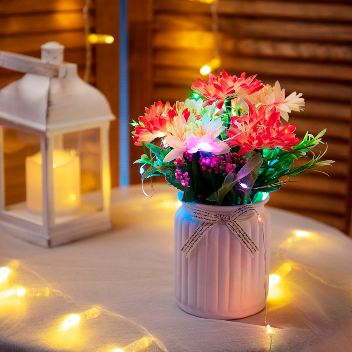 Электрогирлянда "роса" 2 м, 20 разноцв. ламп (1/250) "neon-night" 315-959