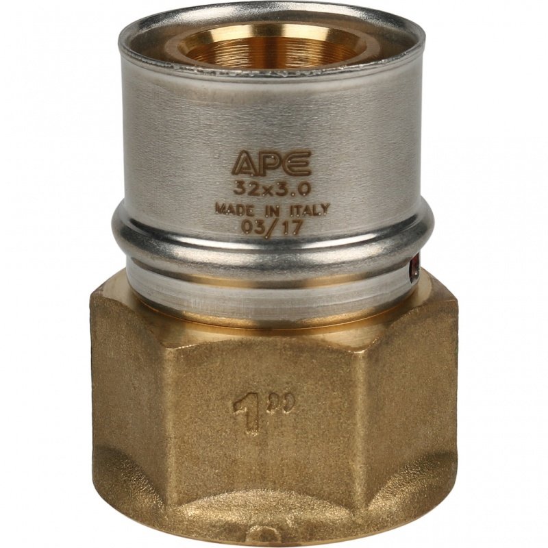 Муфта переходная под пресс 32 x 1" (ВР) STOUT для МП труб