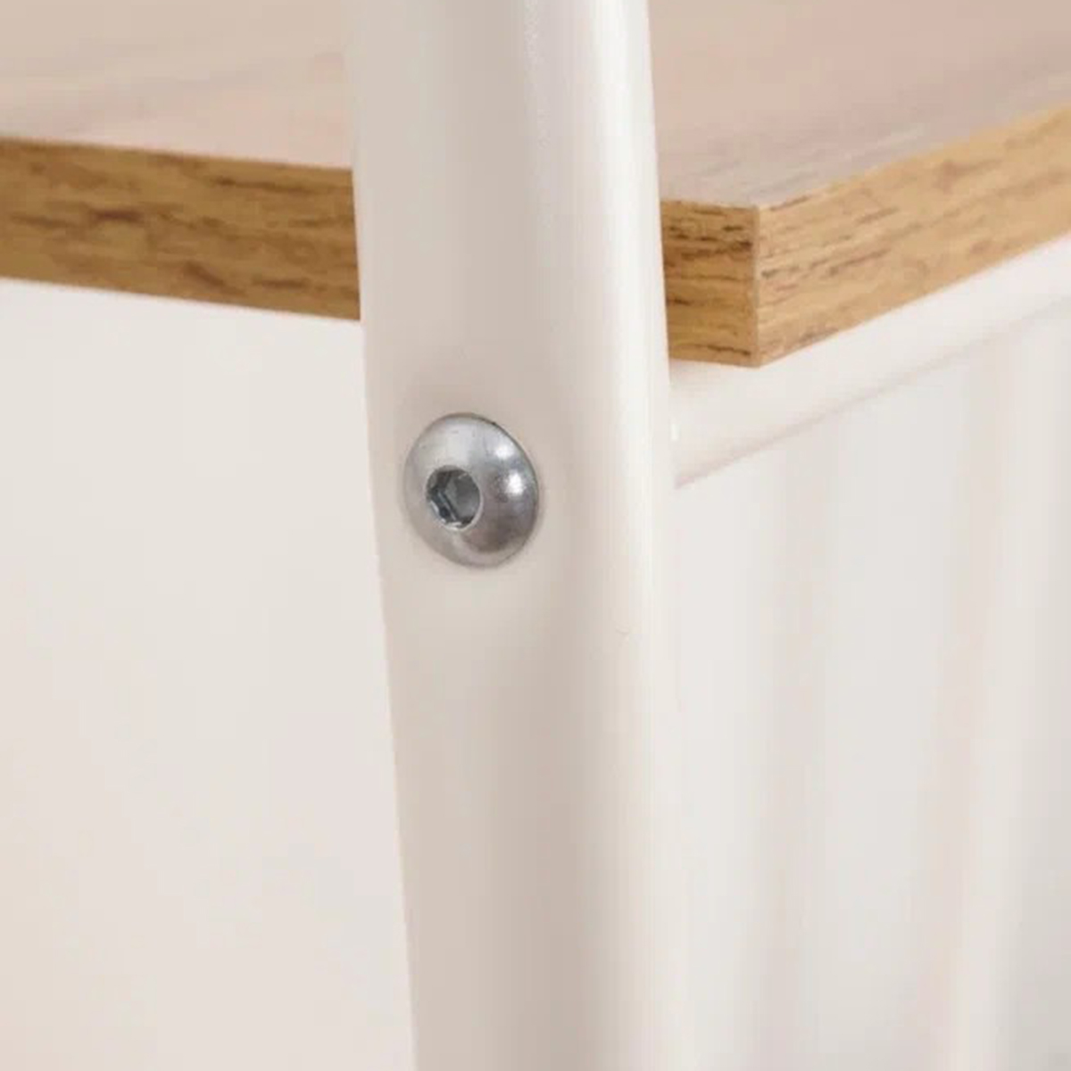 Стеллаж "скандинавия 14" 4 полки лдсп 450*385*1470 мм (белый) (1) cтcп14 б