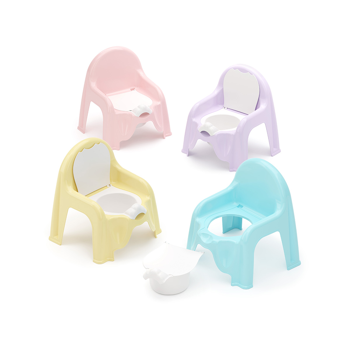 Горшок-стульчик детский (голубой) (1/6) "альтернатива" м1326