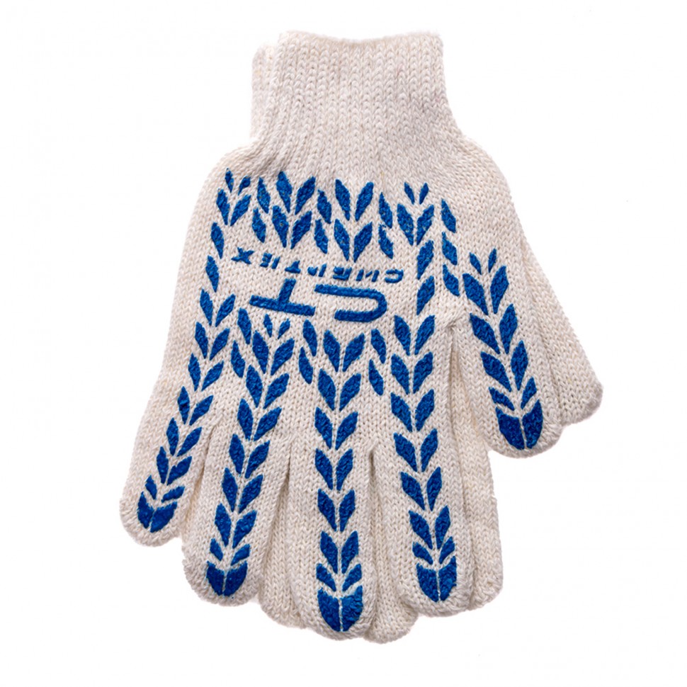 Перчатки х/б, ПВХ покрытие, "Протектор" 7 класс Сибртех (67704)