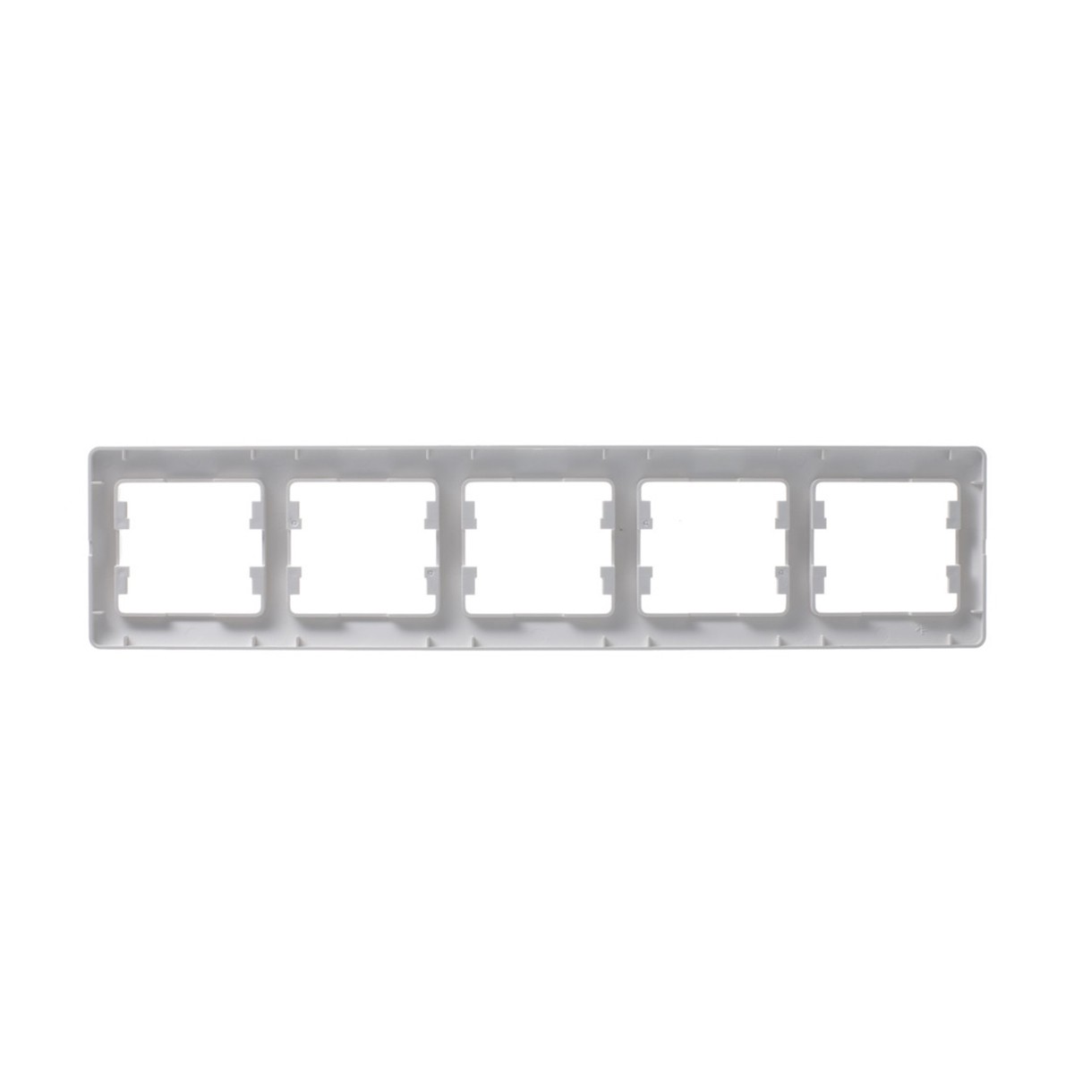 Рамка "glossa" 4-х местн. горизонтальная, белый (1/15/90) "schneider"
