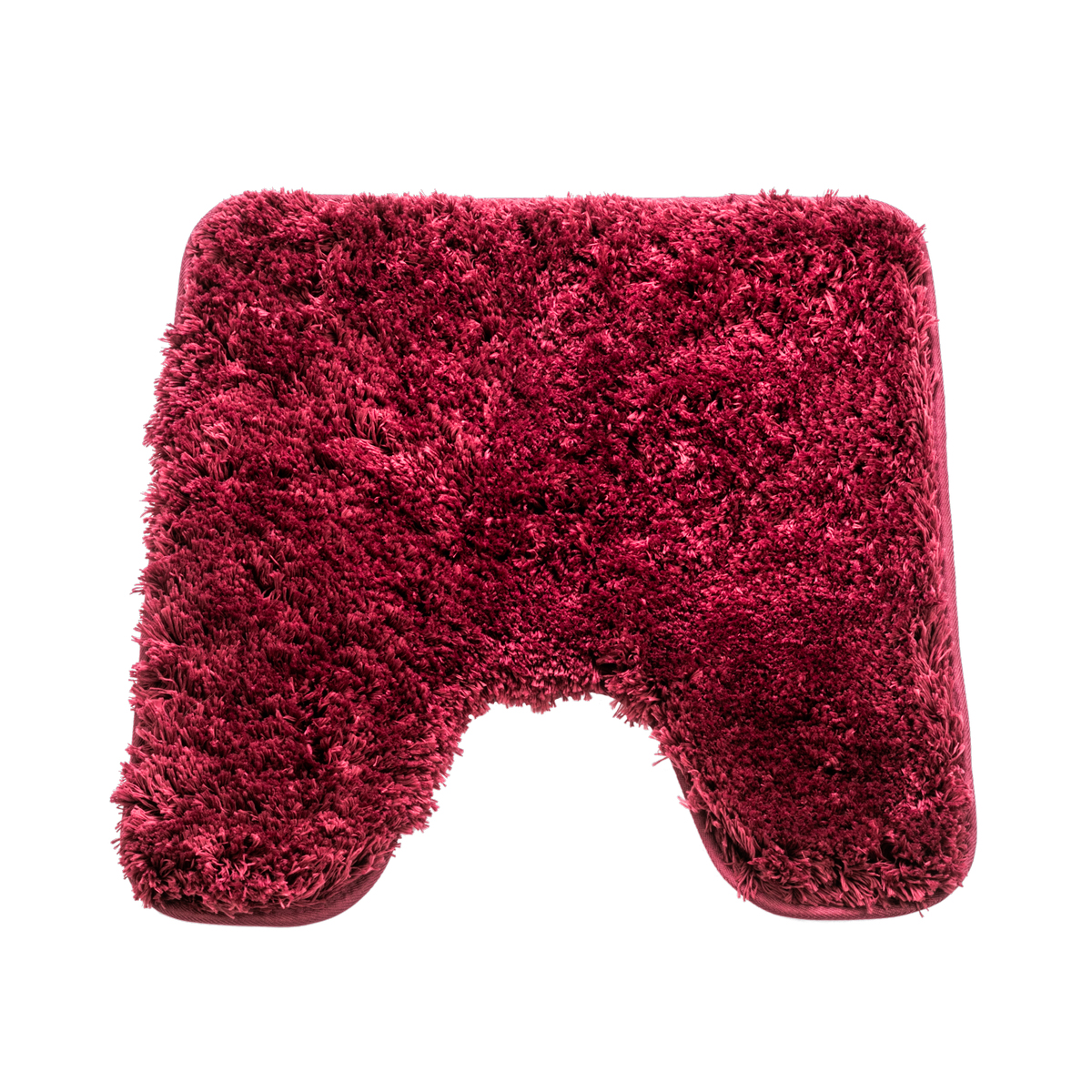 Коврик для туалета "lungo" 50*50 см, полиэстер (темно-красный) (1/25) "swensa" bsm-5003drd-t
