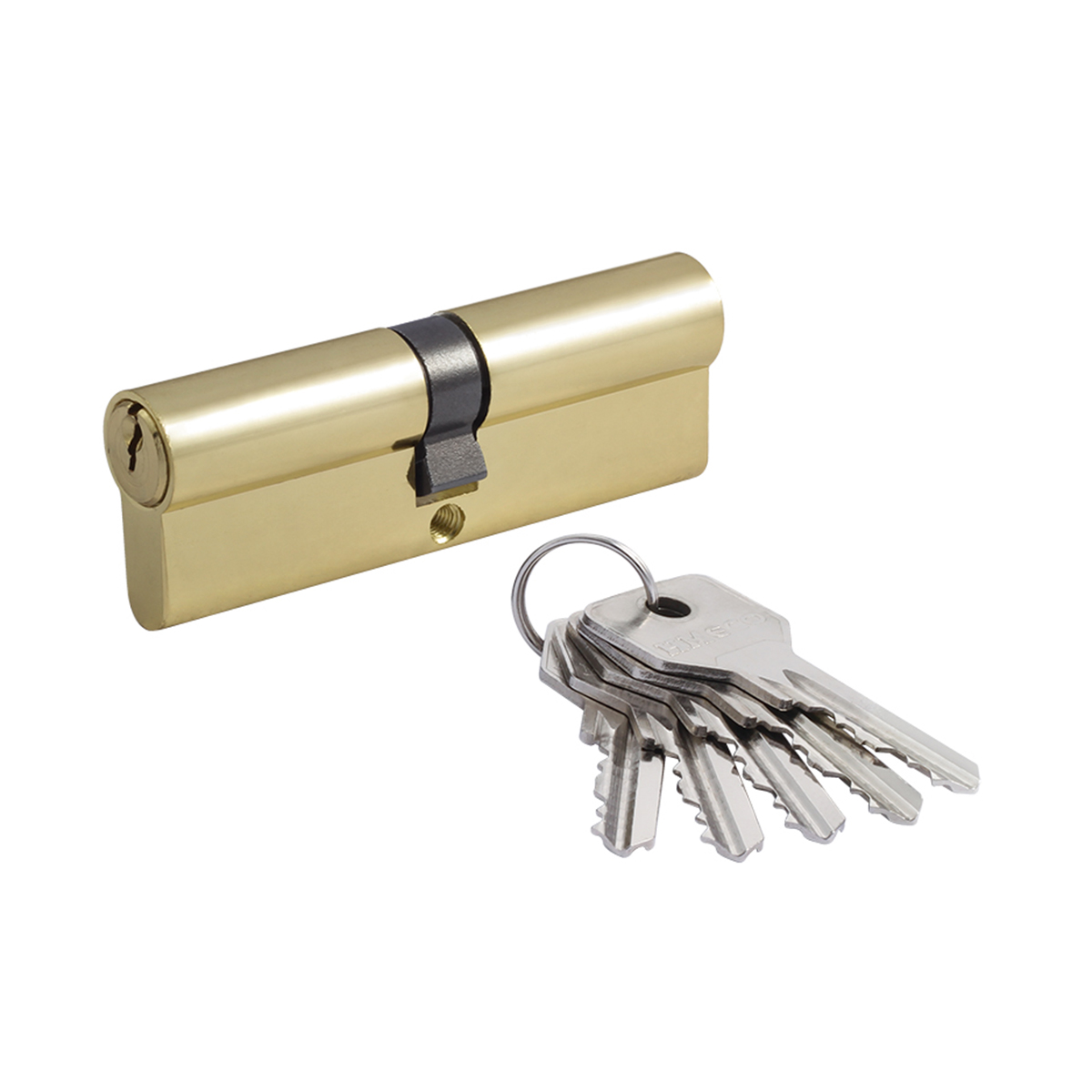 Цилиндров. механизм есо-std z л-90 (45-45) (ключ/ключ) золото (1/10/80) "нора-м"