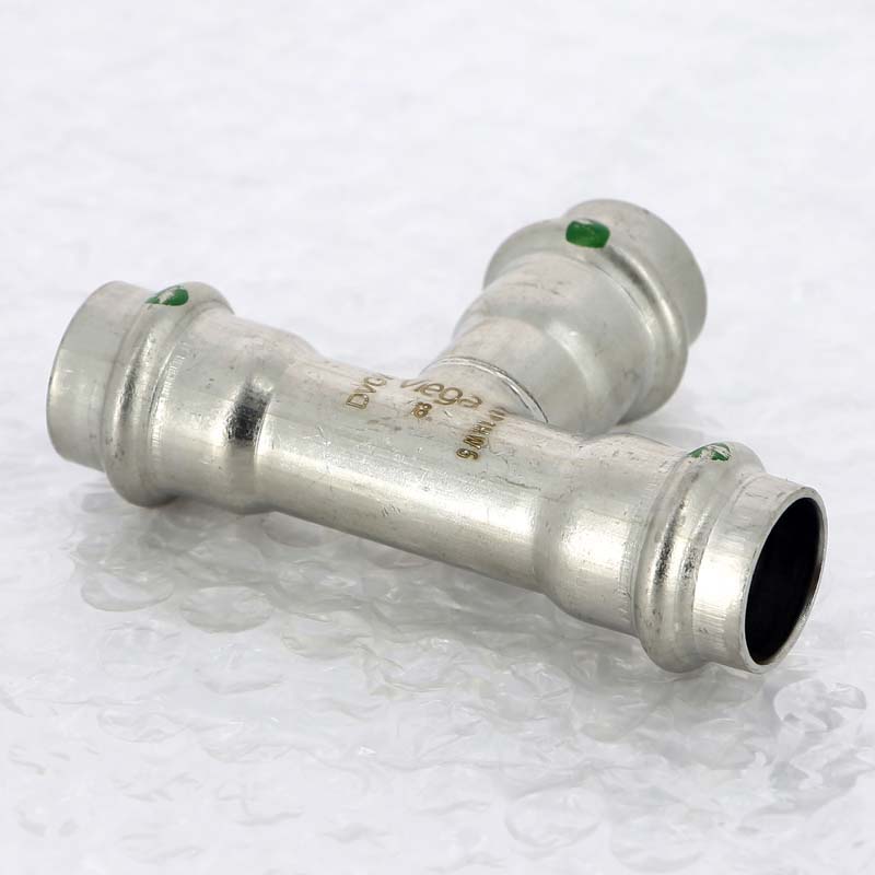 Тройник пресс 18 нержавеющая сталь Sanpress Inox VIEGA