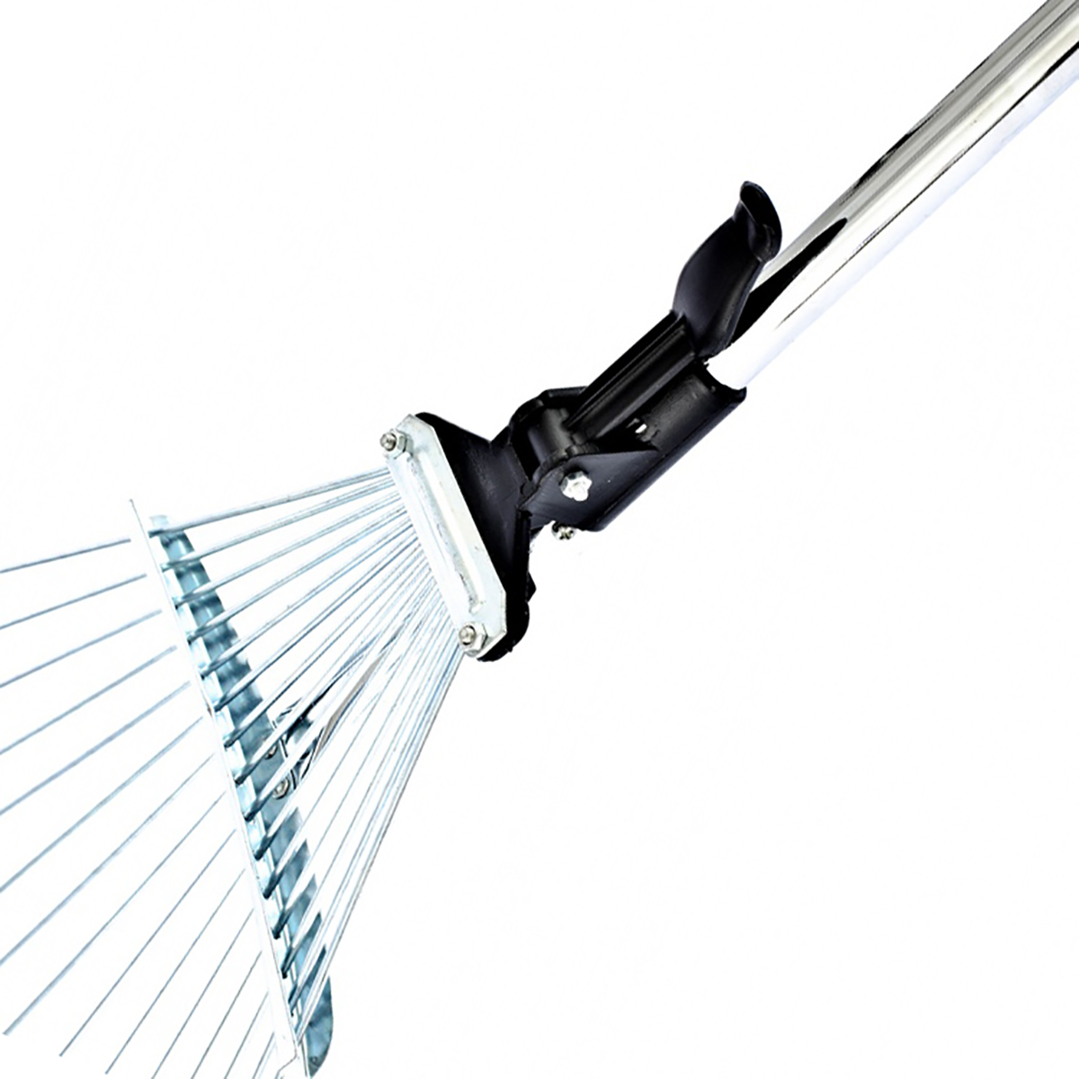 Грабли веерные стальные раздвижные 15 зубов 190-520 мм, стальной черенок (1/12) "palisad"