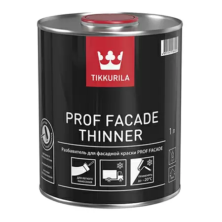 TIKKURILA PROF FACADE THINNER растворитель для краски Prof Facade (1л)