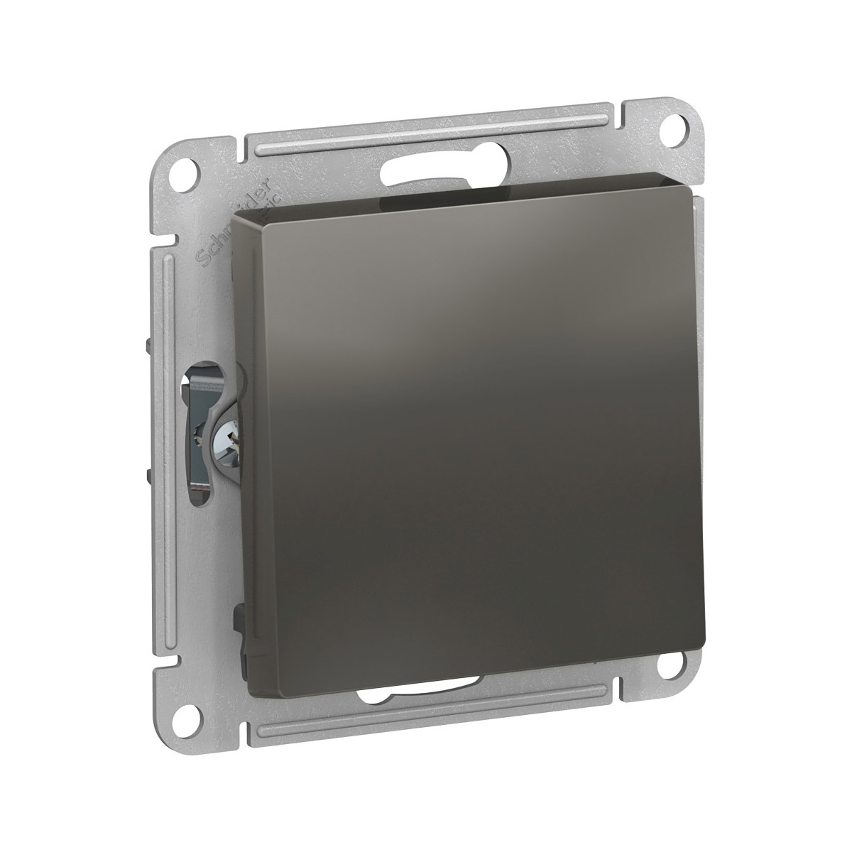 Переключатель перекрестный "atlasdesign" 1 кл. (механизм) 10а, стальной (1/5/20) "schneider"