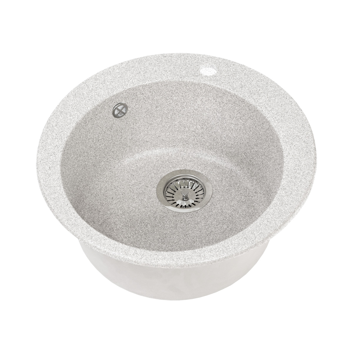 Мойка для кухни врезная искуств. камень gs-05-310 d-510 мм серая "granstones"