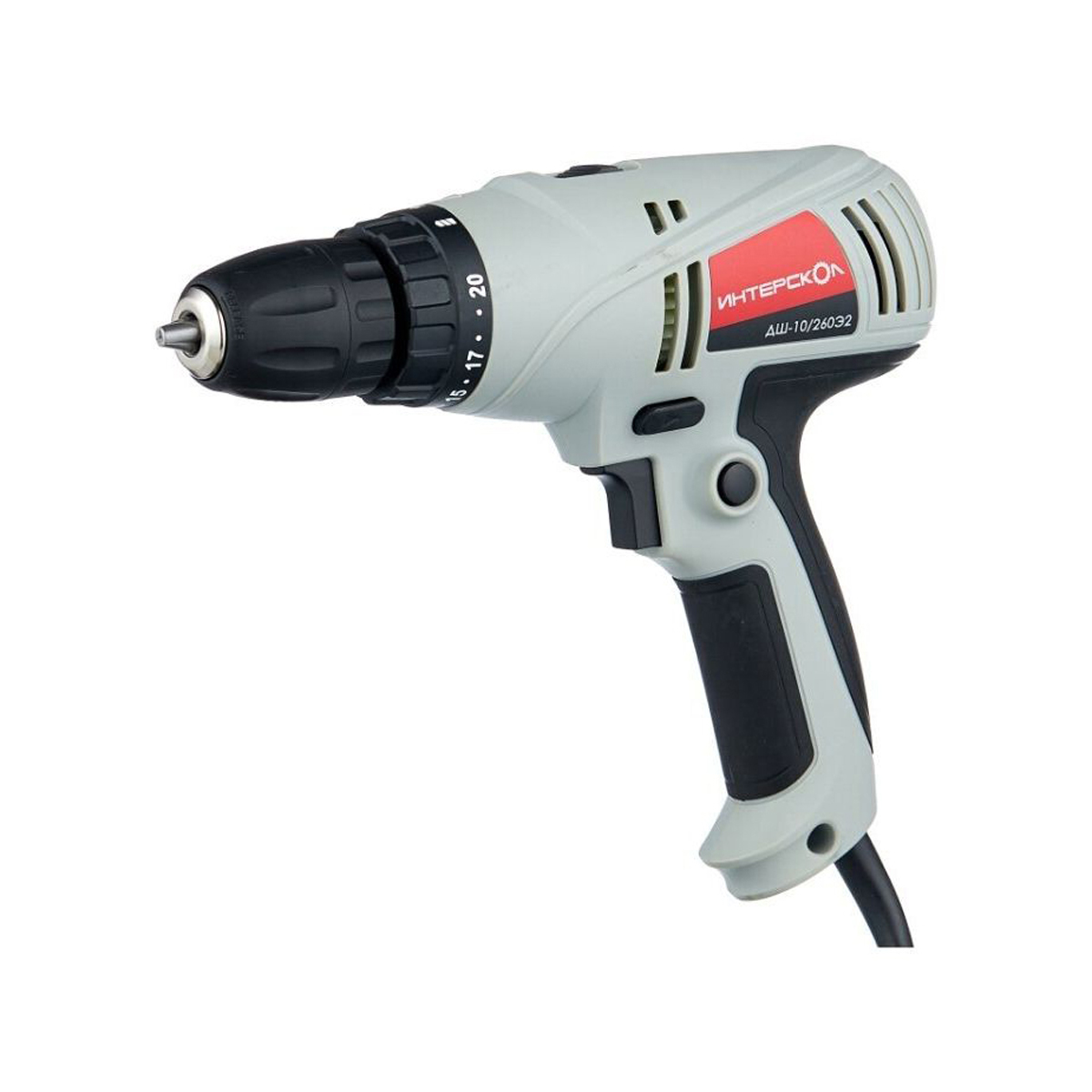 Дрель-шуруповерт дш-10/260э (1/8) "интерскол" 210.1.1.00