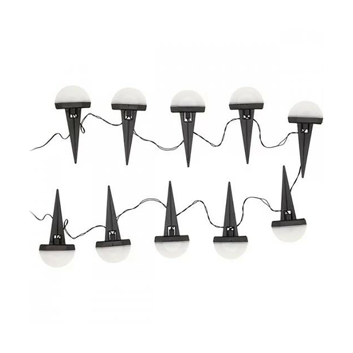 Гирлянда садовая (led) "взлетная полоса" ip65  3,8 м, солнеч. батарея (1/24) "lamper" 602-244