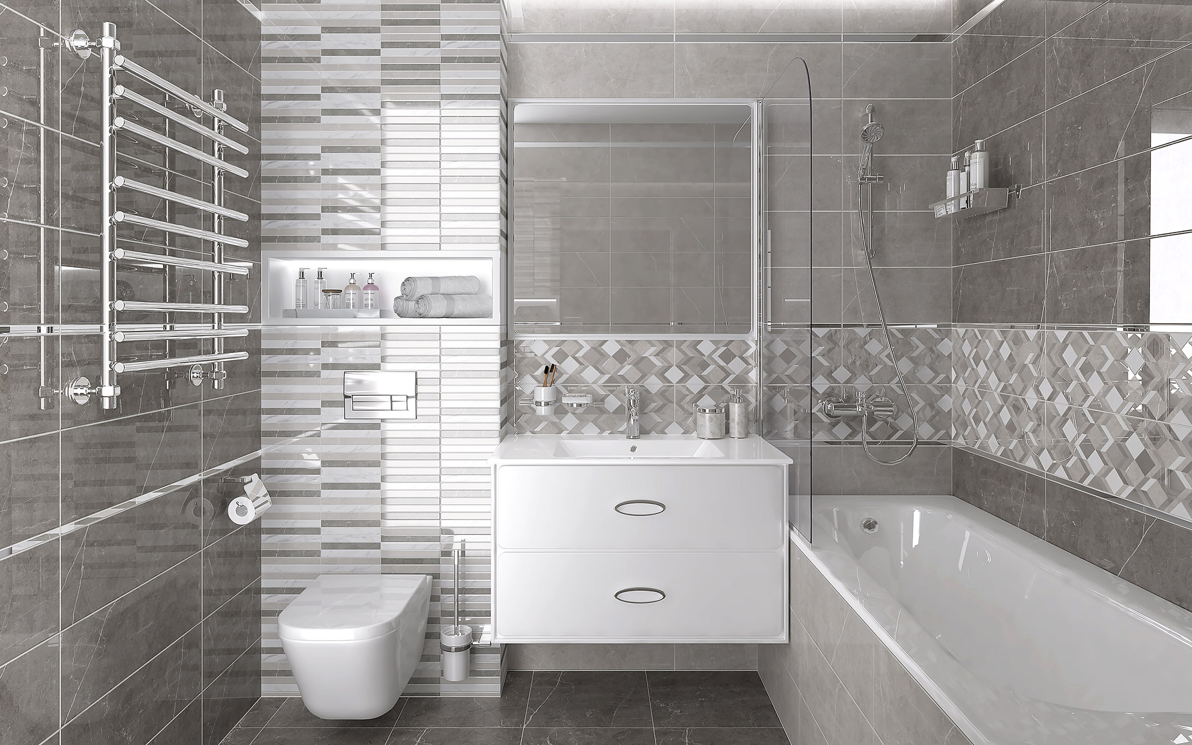 Escada декор мозаичный 20x60