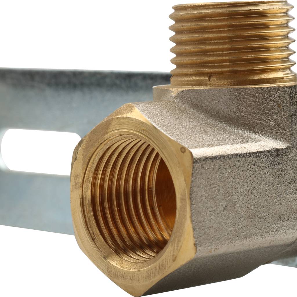 Угол переходной на планке 16 х 1/2'' ВР под обжим TIEMME для металлопласта