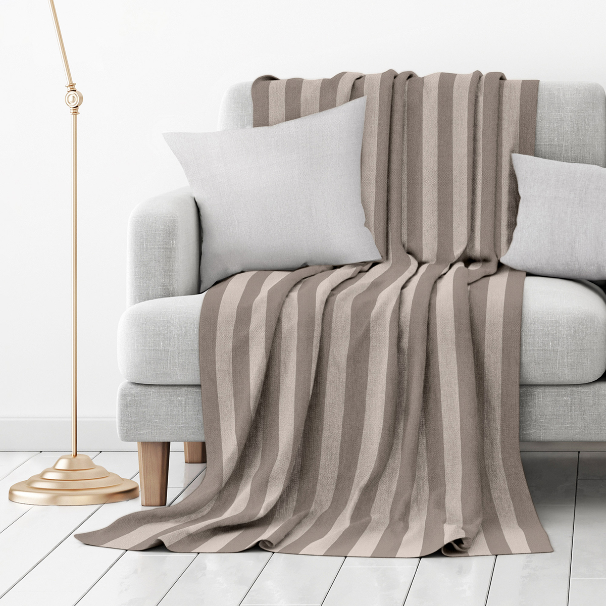 Покрывало "волшебная ночь" 200*220 см (шоколад-зебра)