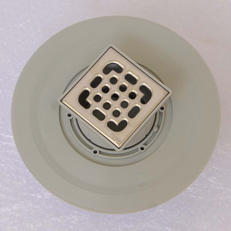 Трап 100 х100 VIEGA с гидрозатвором и вертикальным отводом 50 мм трап регулируется по высоте