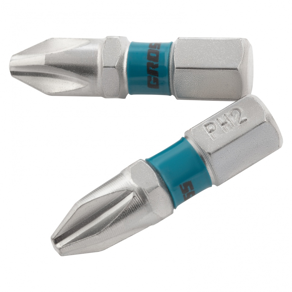 Набор бит РН2 х 25, сталь S2, 2 шт. Gross (11351)