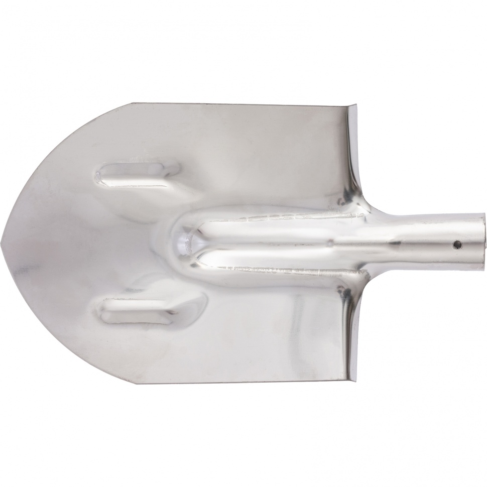 Лопата штыковая, нержавеющая сталь, 200 х 265 мм, ребра жесткости, без черенка, Сибртех (614375)