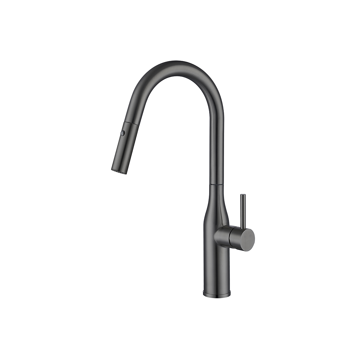 Смеситель для кухни g4398-41 высокий поворотн. вытягивающ. излив, стальн. (1/8) "gappo"