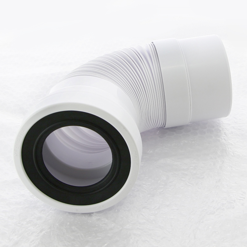 Труба McALPINE фановая L=230-330 мм гофр., вход 97-107 мм метал. хомут, выход 110 мм