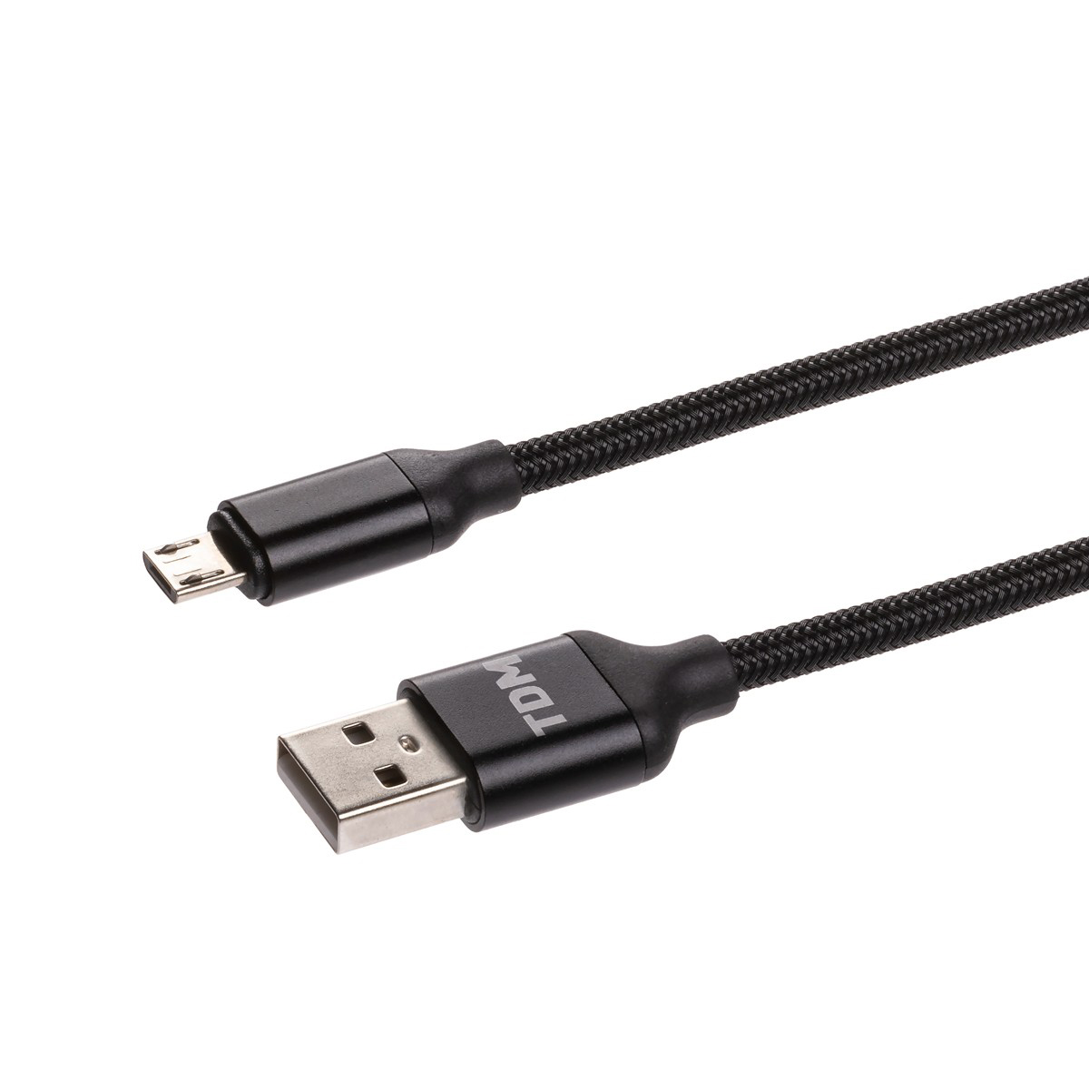 Кабель дк-8 usb-usb type-c 1 м в тканевой оплетке (черный) (1/200) tdm sq1810-0308
