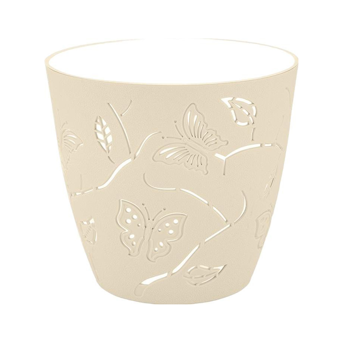 Горшок для цветов "batterflies" d 115 мм/0,7 л (молочный туман) (1/20) "plast team" pt401110048