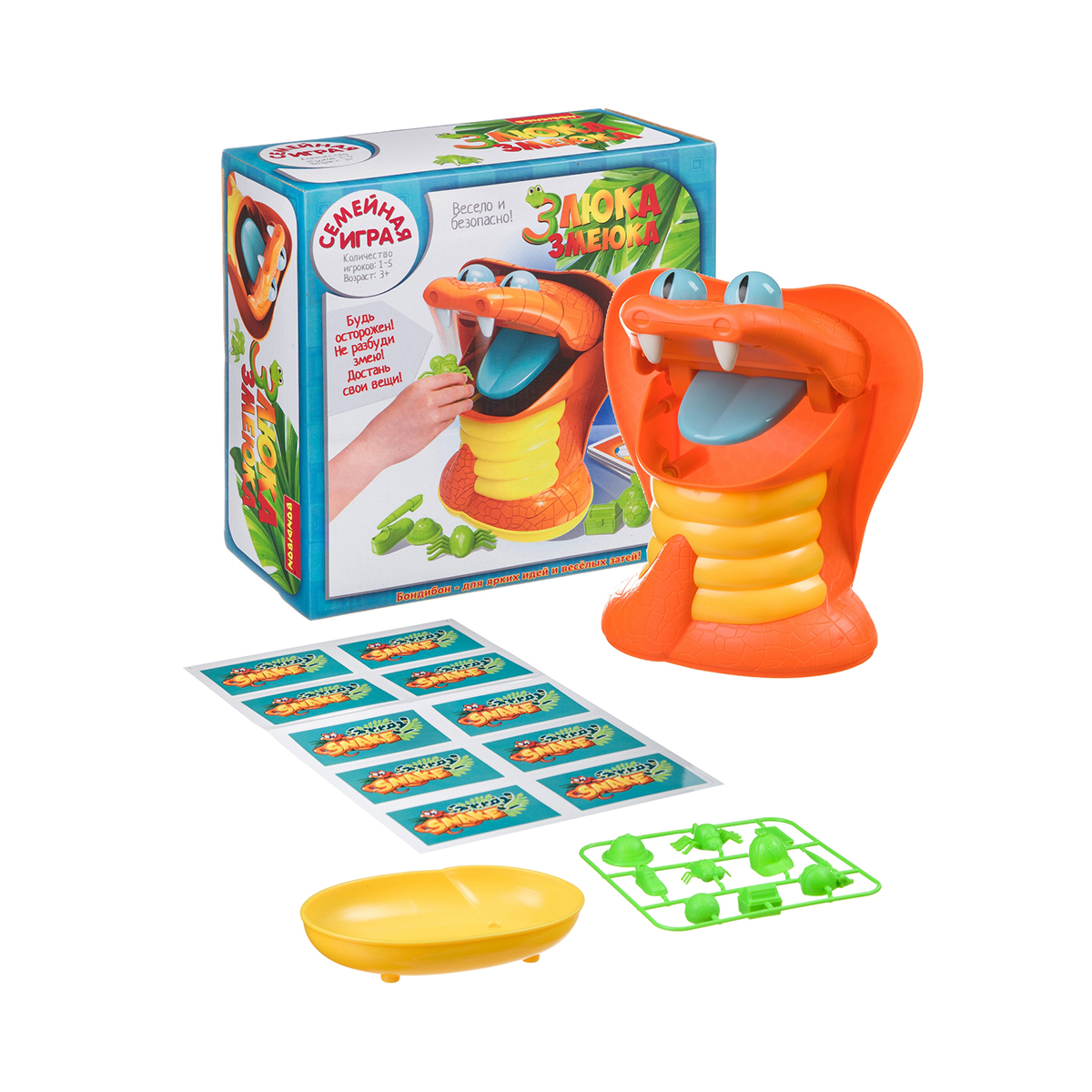 Игра настольная "злюка змеюка" "bondibon" вв4581