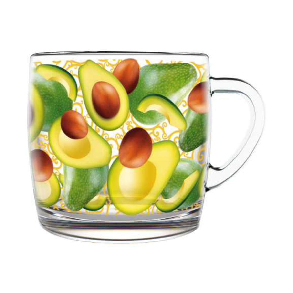 Кружка "авокадус" 300 мл (1/12) "декостек"