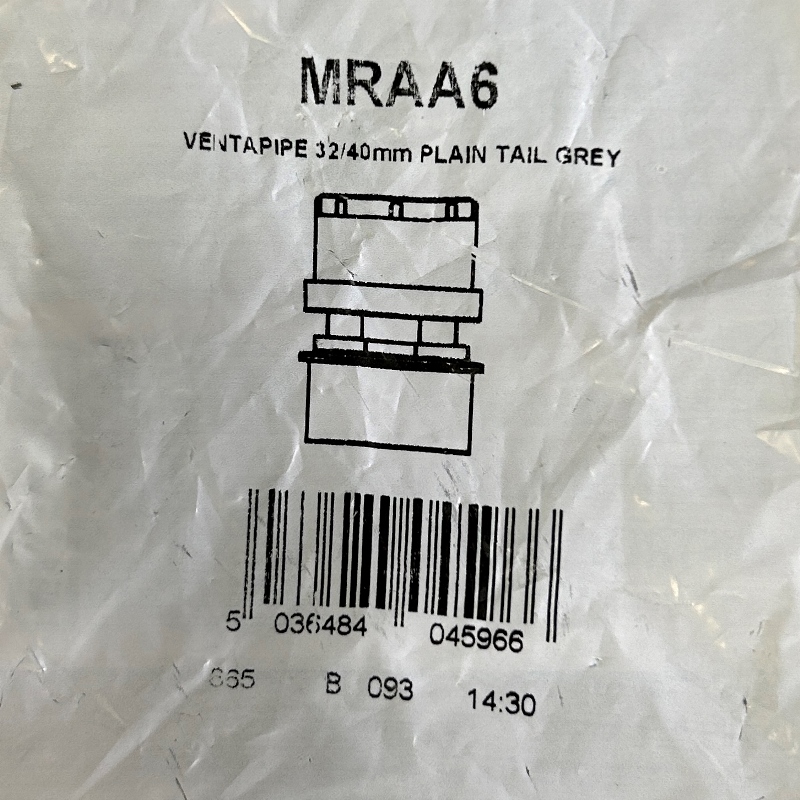 Клапан McALPINE вентиляционный (аэратор) для канализации, 32/40 мм