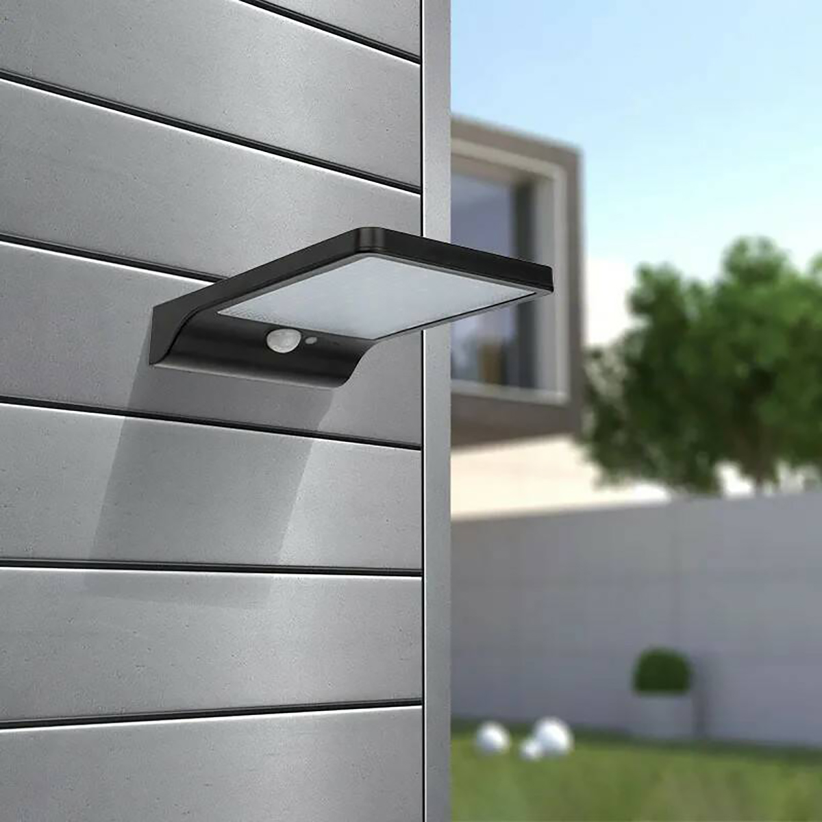 Прожектор светодиодный "new age" 10 вт 600 лм 3 реж. на солнеч. батарее (1/50) "lamper" 602-235