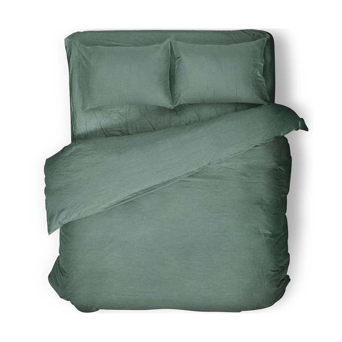 Постельное белье "absolut" emerald 2 сп. (наволочки 70*70 см)